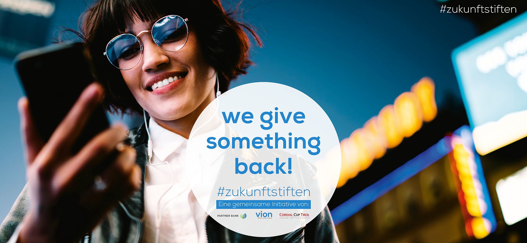 we give something back - #zukunftstiften